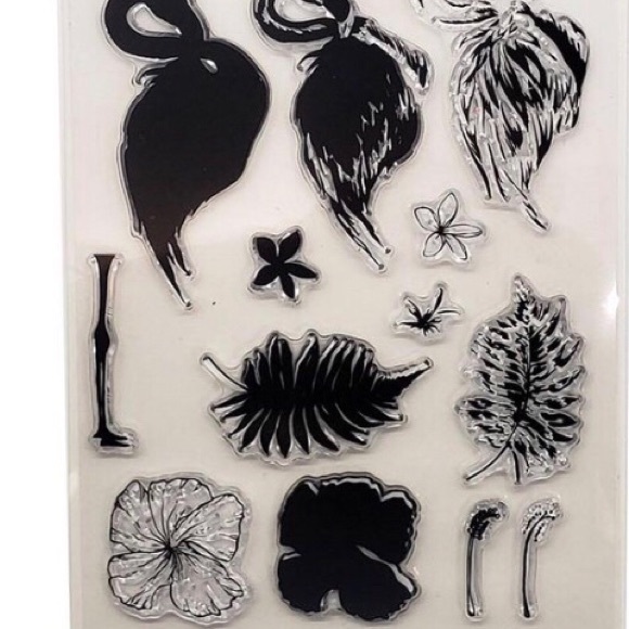 🦩🦩 Hampton Art Layer Tropical Clear Stamp Set - Picture 7 of 8